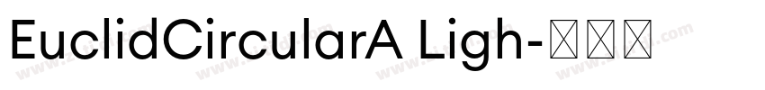 EuclidCircularA Ligh字体转换